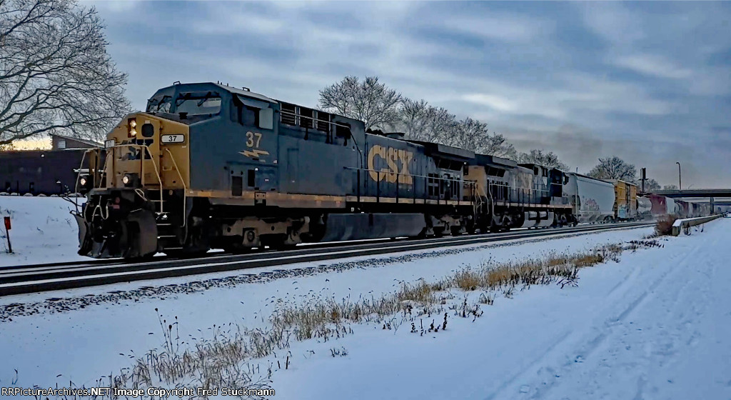 CSX 37 leads B158.